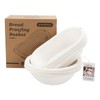 6pcs Round and Oval Pulp Bread Proofing Basket Sourdough Banneton
