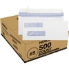 HERKKA #8 Double Window Security Check Envelopes, No.8 Double Window