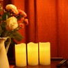H-BLOSSOM Flameless Candles Battery Operated Real Wax Pillar LED Candles