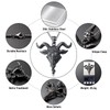 KIRTIJW Satanic Necklace Baphomet Goat Head Pendant Necklace Jewelry for