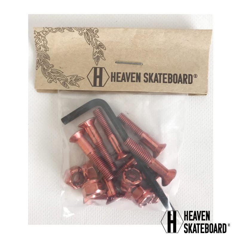 HEAVEN SKATEBOARD Skateboard Screw Set (8 Screws & Nuts) 1