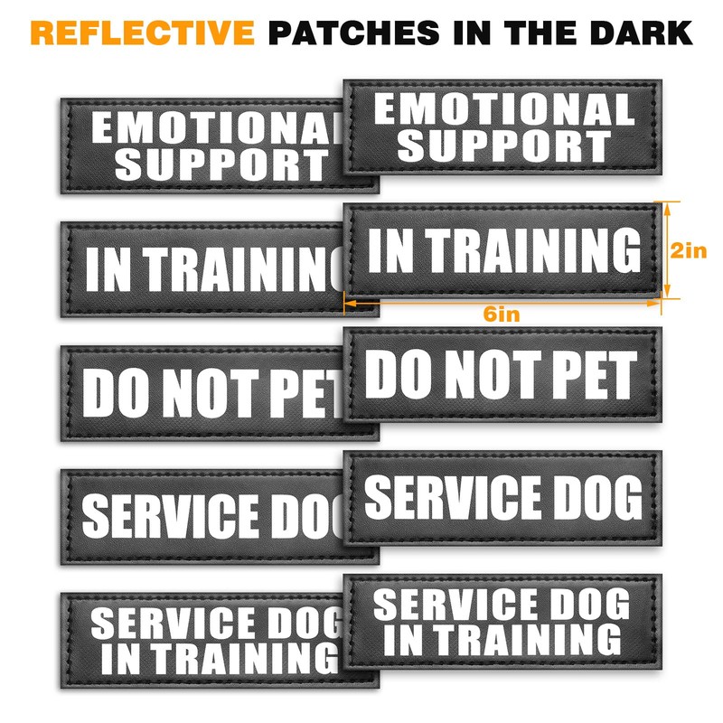 WINSEE Service Dog Vest Harness for Medium Dog, Tactical Working