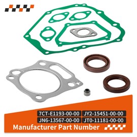 For Yamaha Golf Cart G21 G22 G23 G27 G28 Pro Hauler 700 1000 YXP700 YXP1000 YDR-A YTF-1 YTF-1A DR2A 375cc Engine Gasket Kit & Seals Compatible 2001-2025 JN6-13567-00-00