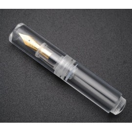 czxwyst Majohn Wancai Mini Transparent Pocket Pipette Fountain Pen (Clear and Bright, F Nib)