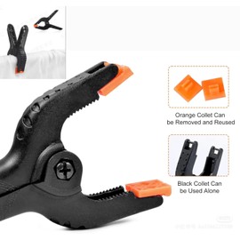 Bluejunior 20pcs Mini Spring Clamps for Woodworking, Photography Studio, Home Improvement, Small Spring Clips for Crafts, DIY Projects, and Picture Frame Repair