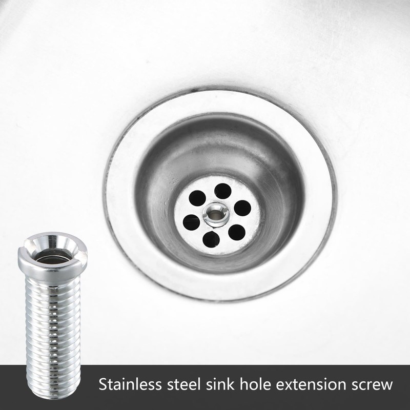 2 Pieces Sink Basket Screw, 35mm Strainer Waste Threaded Screw,