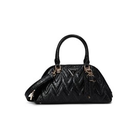GUESS Women's Adelard Dome Satchel, Top Handles, Black, One Size
