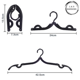 8pcs Foldable Clothes Hanger Multifunctional Hanger Portable Hanger Travel Hangers Collapsible Coat Hanger Portable Travel Hangers Baby Clothes Hangers Folding Coat Hanger Retractable Clothes Hanger