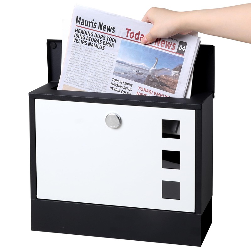 Locking Mailbox Wall Mounted Vertical– Jssmst mailboxes with Key Lock