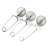 3 Pack Mesh Snap Ball Tea Strainer with Handle for