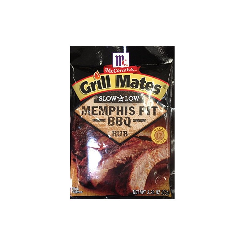 McCormick Slow & Low MEMPHIS PIT BBQ Rub 2.25oz (24