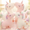 GLITZFAS Cuddly Plush Unicorn with Colourful Mane Stuffed Toy Plush