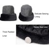 GUOJOZO Trapper Hat Winter Russian Ushanka Hat Men Faux Mink