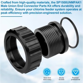 SP1500UNPAK2 1-1/2-Inch Socket ABS Quick Connect Union Pak Compatible with Hayward Partial Pool Pump, Filters and Chlorine Feeders, Fits for Hayward Perflex Extended-Cycle DE Power-Flo Matrix(1 Pack)
