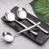 Knifefish 4 Pcs Soup Ladle Spoons, Stainless Steel Sauce Ladle,