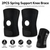 2 Pack Knee Support Brace Spring Compression Sleeve for Men