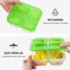 Ruisita 10 Pieces 4-Compartment Snack Bento Box Reusable Lunch Box