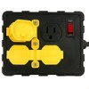 Tower Manufacturing C664502001-13 15 AMP 4-Outlet Circuit Breaker Power Box,