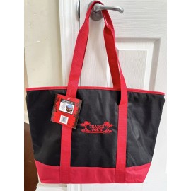 TRADER JOE'S INSULATED REUSABLE TOTE SHOPPING BAG LARGE 7 GAL FREE SHIP DURABLE