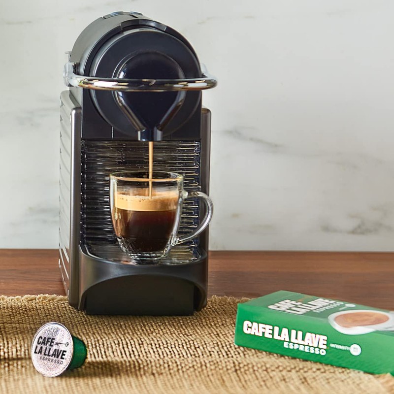 Cafe La Llave Espresso Pods: 40 Recyclable Aluminum Pods, Intensity