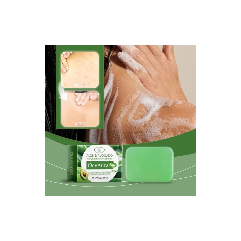 Barra De Baño Nutritiva De Aguacate Oceaura Que Alivia Suave