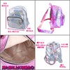 APOSITV Women's Rucksack, Metallic, Small, Silver, Pink, Sparkle, Lightweight, Hologram,