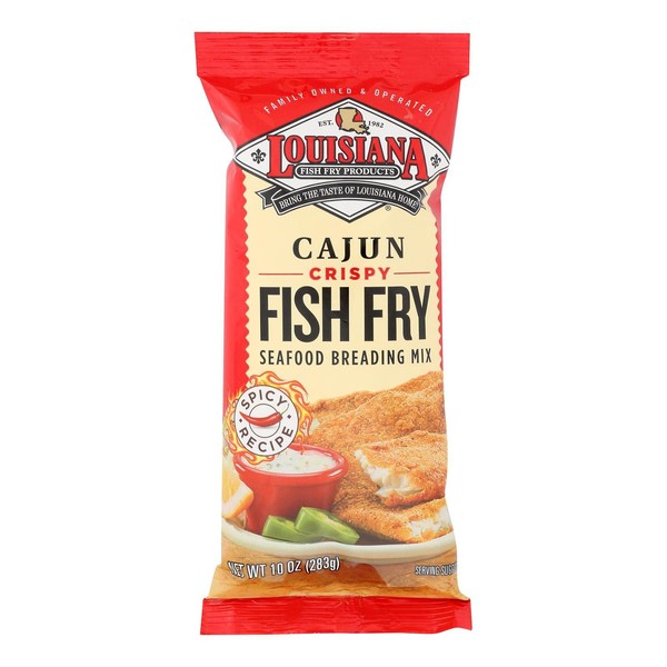 Louisiana Cajun Fish Fry Seasoning Mix, 10 Ounce (Pack of 12)