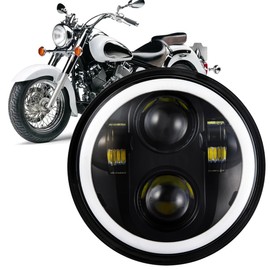 FZPJJNB 5.75 Inch Headlight For Yamaha VStar XVS 650 950 1100 Vmax 1200