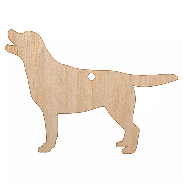 Sniggle Sloth Labrador Retriever Dog Solid Unfinished Craft Wood Christmas