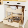 Pull Out Cabinet Organizer, 20''W×21''D×16''H Soft Close Slide Out Wooden