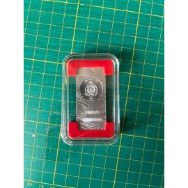 Unbranded 1oz silver BESKAR BAR capsule insert (x2 Pairs) **INSERT ONLY**