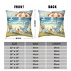 Kwlegh Summer Beach Themed Pillow Covers Beach Chair Throw Pillow