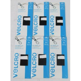 Velcro - 91426 - 8" x 1/2" One Wrap Ties w/ Label - Box of 6 Packs