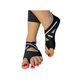 WeWee Yoga Socks Toeless - Ideal for Pilates, Non-Slip, White