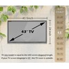 IC ICLOVER - Funda de TV para exteriores de 43