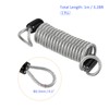 M METERXITY Disc Lock Safety Steel Cable Plastic Coated Spring