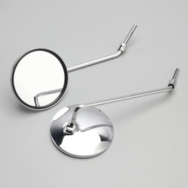 Areyourshop Chrome Rearview Mirrors Left and Right M8x1.25 for Honda C50 C65 C70 C90 C50M C65M C70M CT70 S90 CL90 CM91 CM90 CB100 CL100 CB125S 88120-086-812 Model