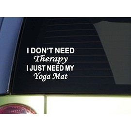 EZ-STIK Yoga Mat TherapyJ095 6" Yoga Sticker Decal