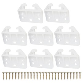 8pcs Drawer Guides, 2.36x1.65x0.31in Plastic Drawer Slides Guides with 24pcs Screws Furniture Replacement Slides Parts Drawer Track Guide Brackets Drawer Rail for Dresser Cabinet Closet