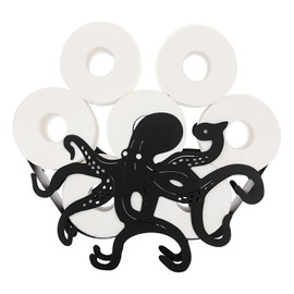 Sumnacon Toilet Paper Holder,Metal Toilet Paper Storage,Freestanding Toilet Paper Roll Holder, Whimsical Toilet Paper Holder Stand Toilet Paper Organizer for Bathroom Shelf Table Counter Floor,Octopus