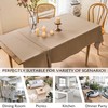 Home Brilliant Table Cloth Rectangular Washable, Waterproof Tablecloth Faux Linen