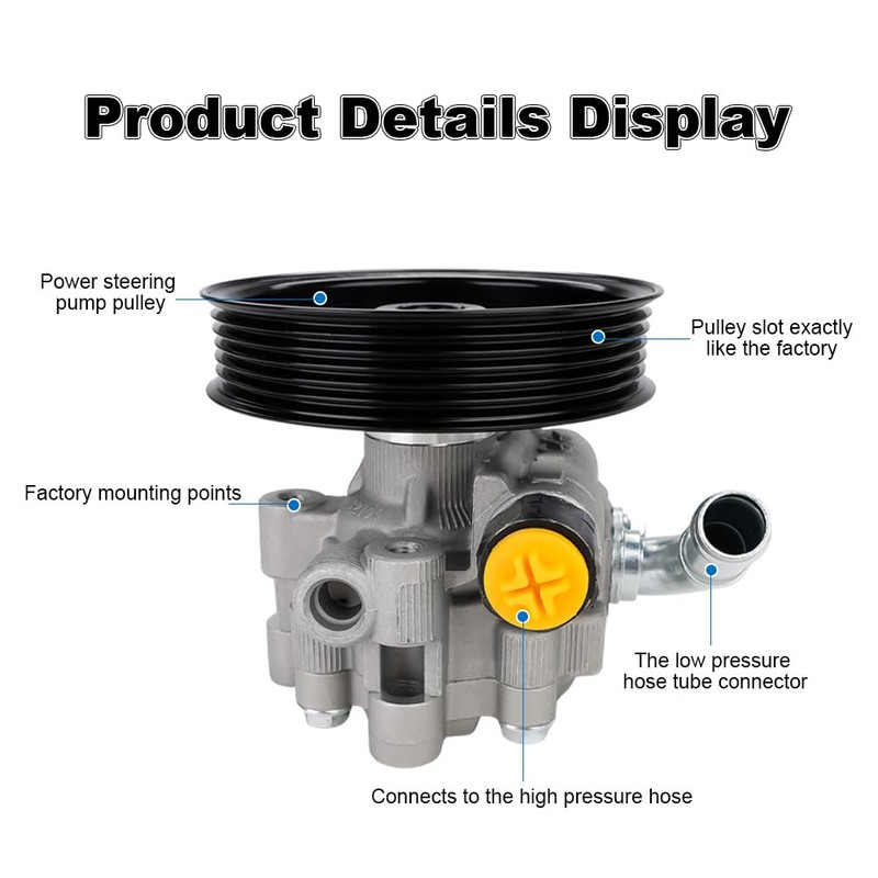 WMPHE Power Steering Pump with Pulley Compatible with Chrysler 300