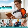 FiteEase Shoulder Massager with Heat, Heated Shoulder Brace with Red