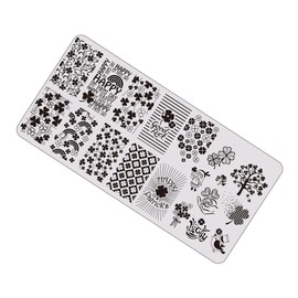 BIUDECO Saint Patrick's Day Nail Art Stamping Plates Durable Nail Templates for Creative Manicure Designs Easy to Clean Reusable
