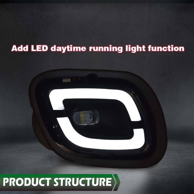 GRAND ORANGE LED Fog Lights Compatible with Freightliner Cascadia 2008-2017