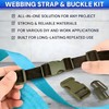 YinzPlus Army Green Side Release Buckles for 1 Inch Width