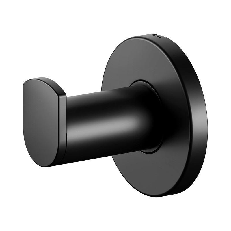 KEUCO Towel Hooks Metal Black Matte Powder Coated Round Bathroom