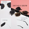 Hviomru Retro Polygon Sunglasses Men Women Vintage Square Fashion Hexagon