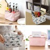 4 Pack Storage Baskets, Collapsible Mini Storage Boxes, Canvas Square