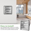 PRITOK Ventilation grille, stainless steel, 100 mm, air grille with